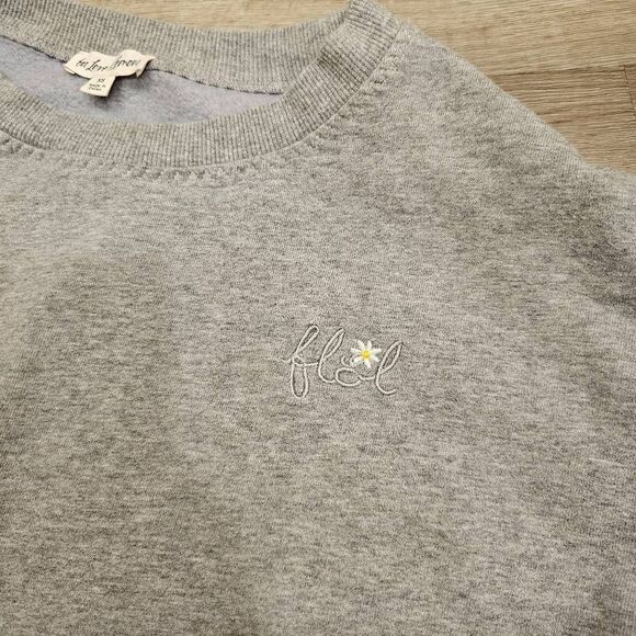 For Love and Lemons Gray Sweatshirt size XS - Picture 5 of 9